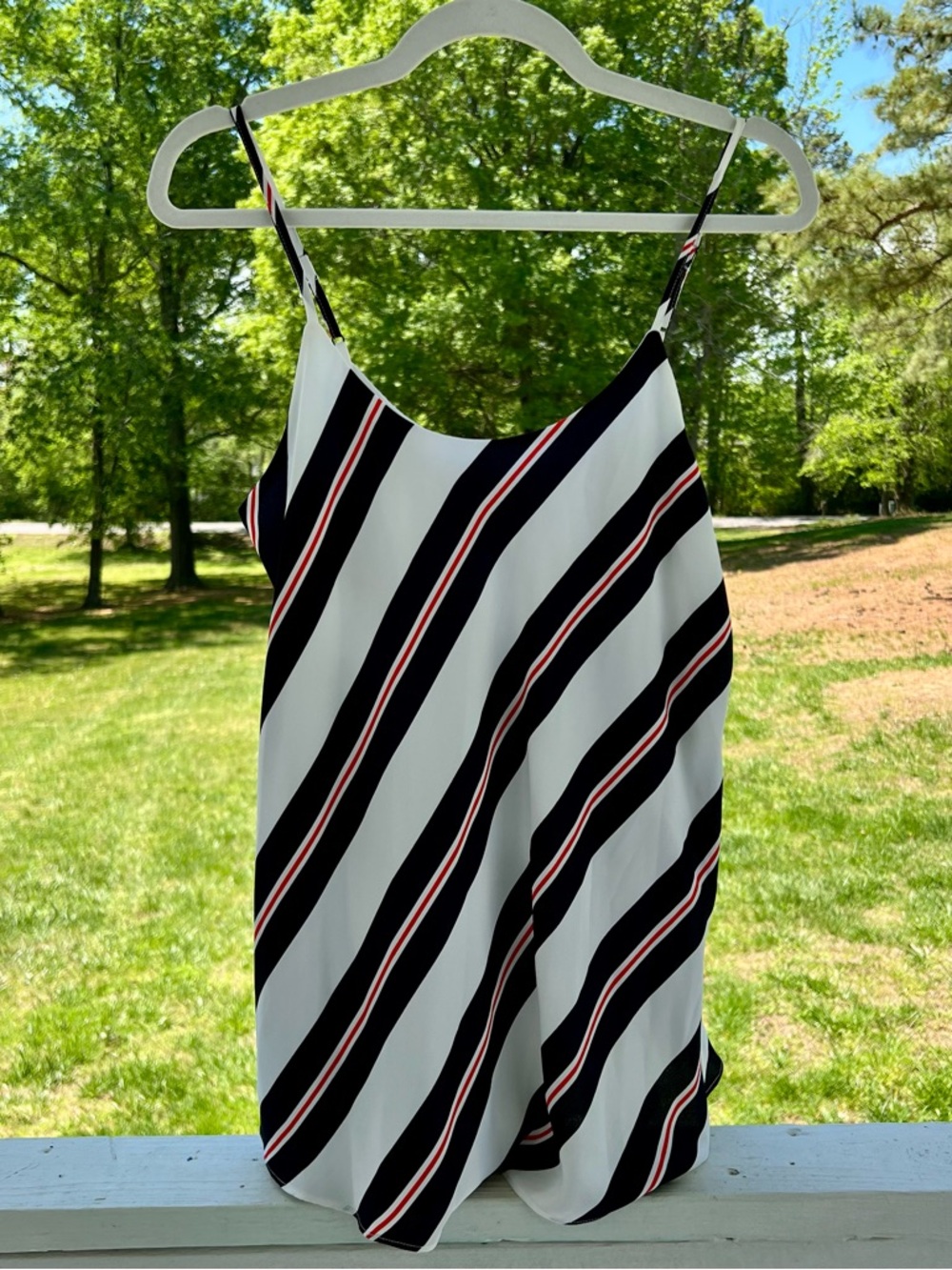 Madison Striped Red, White, & Navy Cami - Women’s L